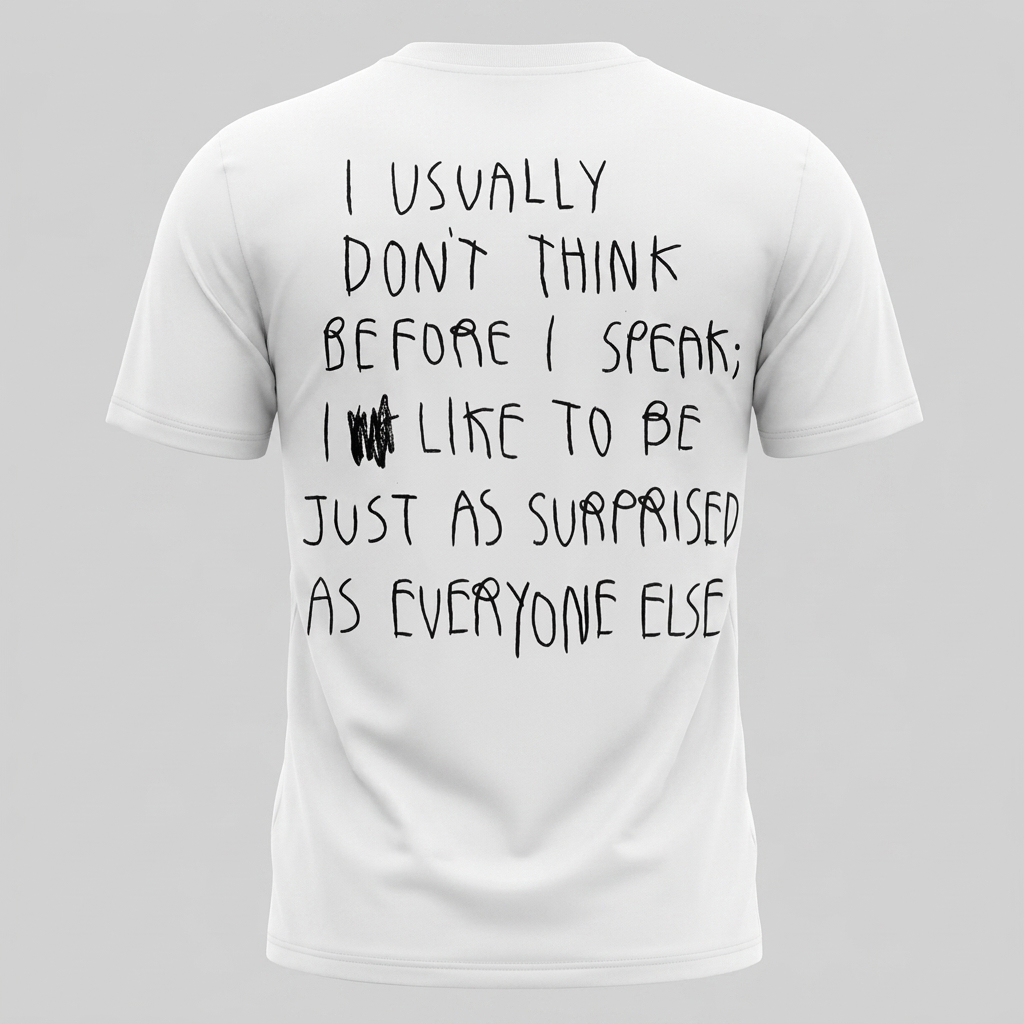 Room Full Of Mirrors tee — back print