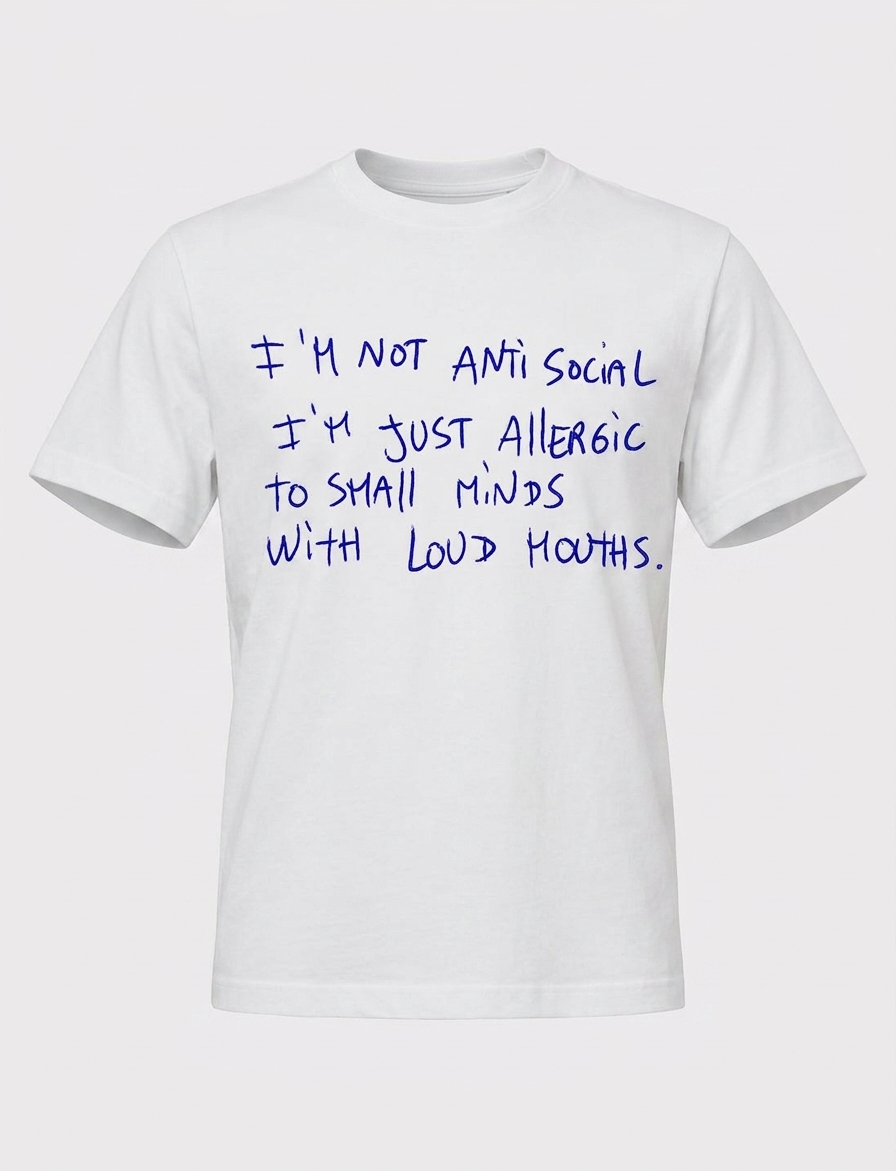 Anti Social tee — front print