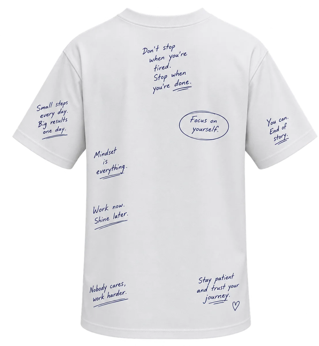 No Risk No Story tee — back print