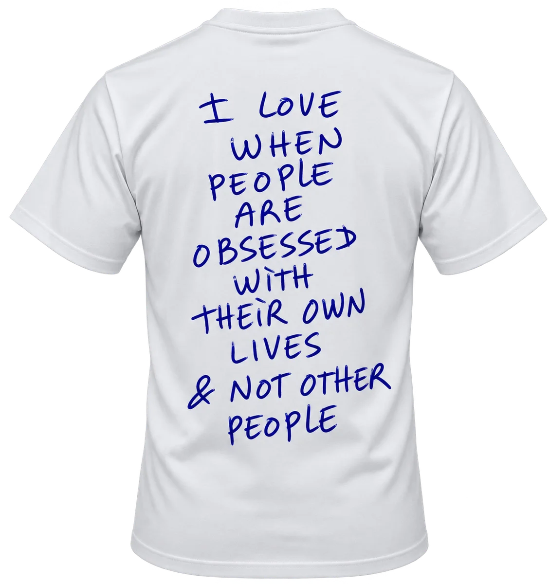 Their Own Lives tee — back print